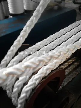 32mm,48mm,64mm,70mm and 72mm pp and polyester mixed 8 strand mooring rope