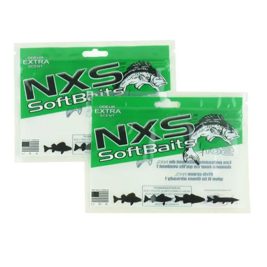 Fishing Lures Packaging Bag Baits Packaging Plastic Stand up Pouch LDPE Customized Gravure Printing CPP Custom Size Accepted