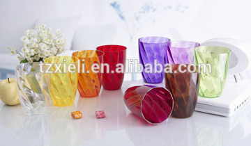 hard plastic clear single wall cup,drink cup ,reusable colorful hard plastic cup,promotional cup