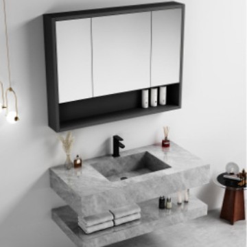 Factory Price Bathroom Furniture Double Sink Plate Cabinet