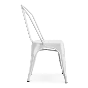 Stackable Outdoor Cafe Restaurant Dining Metal Chair Custom Project