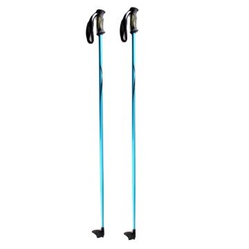 Lightweight Adjustable Aluminum 6061 Ski Poles with Customized TRP+PP Handle and Carrier Strap