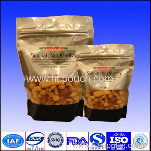 Stand Up Tea Or Coffee Bag With Zipper 