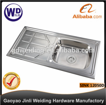 Stainless Steel Kitchen Bar Sink Topmount Single Bowl Water Tank Sink-12050B