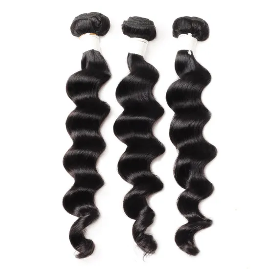 Ishow Loose Deep Wave Bundles With Closure Malaysian Human Hair Bundles With Closure 4*4 Lace Closure With Baby Hairs Remy Hair