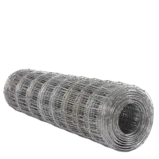 115cm x 100m Roll Hinge Joint Cattle Fencing Grass Land Fence - Hot Dipped Galvanized Steel Wire Mesh