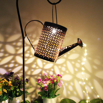 Solar-Powered Watering Can Shape Garden Light