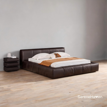 Full Uniform Cube Segmented Enclosed Upholstered Bed Frame