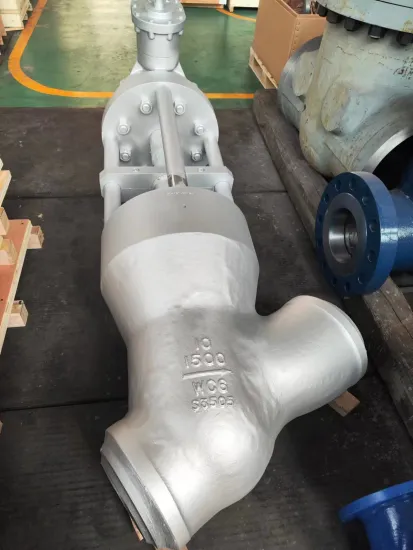 10inch 1500LB WC6 Y-Type Globe Valve