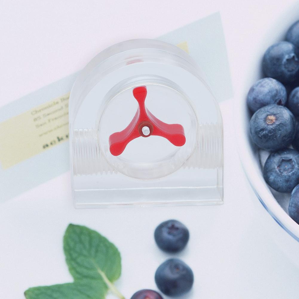 1pc Acrylic Semicircle 2 Way Flow Meter Indicator Port PC Computer Liquid Water Cooling System Accessory