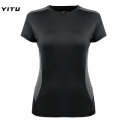 Camiseta feminina Moisture Wicking Dry Fit Jogging