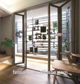 aluminium glass folding door/aluminium bi-folding door
