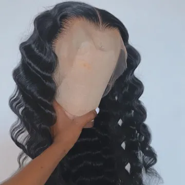 Deep Curly Transparent Lace Frontal Wig Raw Brazilian Virgin Human Hair Wholesale Yeswigs Hd Full Lace Front Wig Human Hair