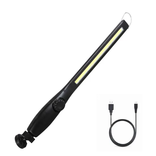 Emergency Camping Tool: USB Cable Repair, LED Work Light with Magnetic Base and High Lumen Output