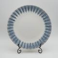 Luxury reactivo esmalte azul cenadora de setailware de seta con juego de vajilla