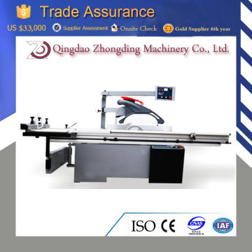 sliding sliding table saw, sliding table saw with scoring blade