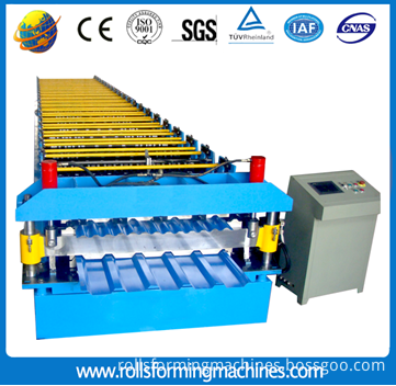 Steel metal sheet rolling machine