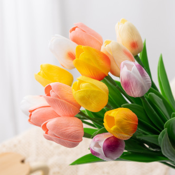 Mini Pu Tulip Mô phỏng Hoa cho trang trí nhà và văn phòng