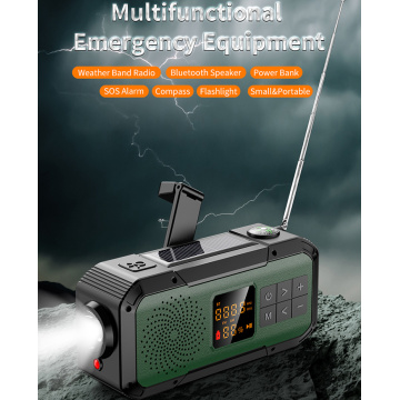 Emergency AM / FM Radio Multi Bluetooth Solar haut-parleur