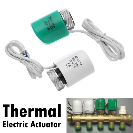 1Pcs 230V NO NC Electric Thermal Actuator Valve Head For Normally Open Floor Heating Radiator Thermostat Manifold Closed