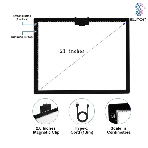 Suron A3 Light Pad Tracing Pad Board Bad