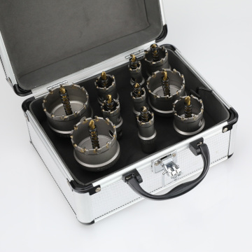 10PC Carbide-Tipped Drill Bit Set for Stainless Steel, Concrete, and Wood - Metal Cutter Tool Kit