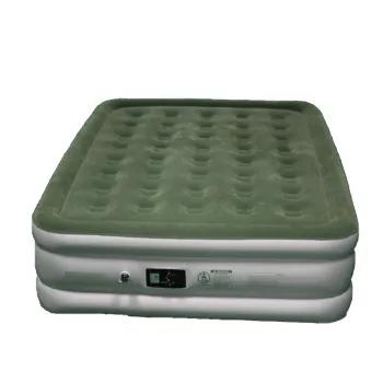 PVC Coated Flocking Home Furniture Air Bed with Built-in Pump