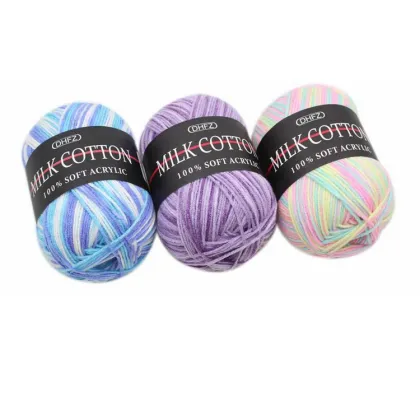 Factory Supplying thick knitting yarn thick cotton crochet yarn sweater yarn prices