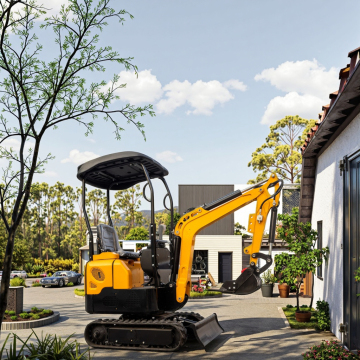 1Ton HT10G-1 Mini Digger for Indoor Agricultural Micro-Excavation