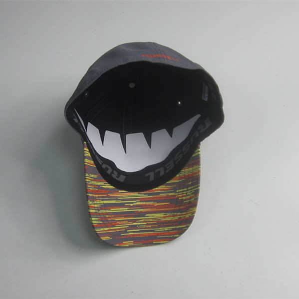 100% Polyester R Print Baseball Cap