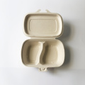 1000ml hinged clamshell 2 compartment