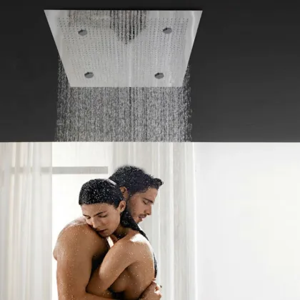 500mm Rainfall Shower Head - Dual Rain and Misty 20 Inch Rain Shower Head