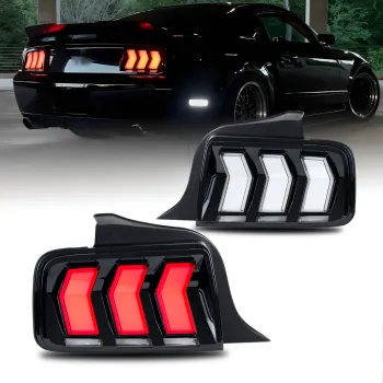 HCMOTIONZ LED taillights For Ford Mustang 2005-2009 High Quality Assembly Accessories Start UP Animation Rear Lamps