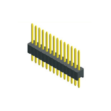 1.00mm Single Row Pin Header Bi-Plastic 180 Degree