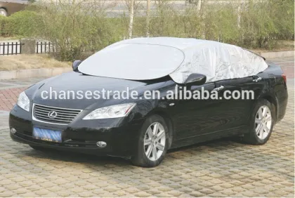 Magnetic car windshield snow cover