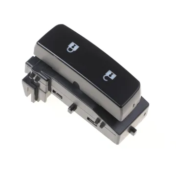 Driver Side Door Lock Switch with Blue Lagoon Backlighting for Chevrolet 2007-13 Silverado Sierra & GMC