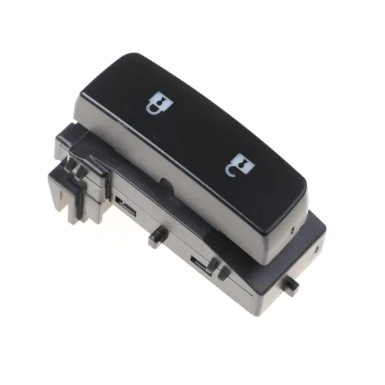 Driver Side Door Lock Switch with Blue Lagoon Backlighting for Chevrolet 2007-13 Silverado Sierra & GMC