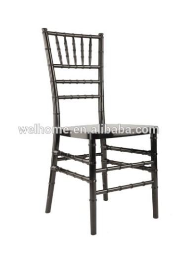 Black resin tiffany chair, chivari chair for wedding