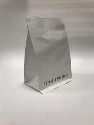 White Kraft Paper Coffee Bag