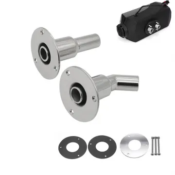 Stainless Steel 316 Thru Hull Exhaust Fitting for 24mm Tube Pipe - Marine Hardware