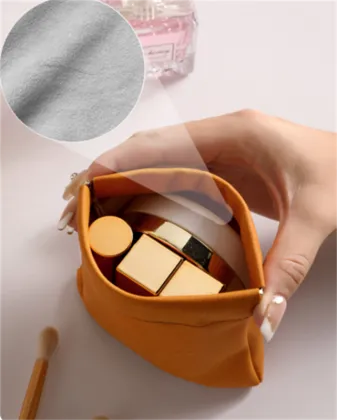 Yellow-brown Shrapnel Waterproof Mini Makeup Bag