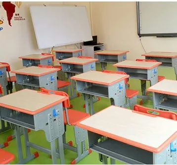 Adjustable Cheap School Desk with Bench