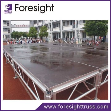 portable and low price trade show display system with stage and folding table in Shenzhen