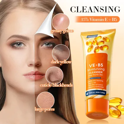 Vitamin E+B5 Facial Cleanser - Clean, Moisturize, Multi-effect
