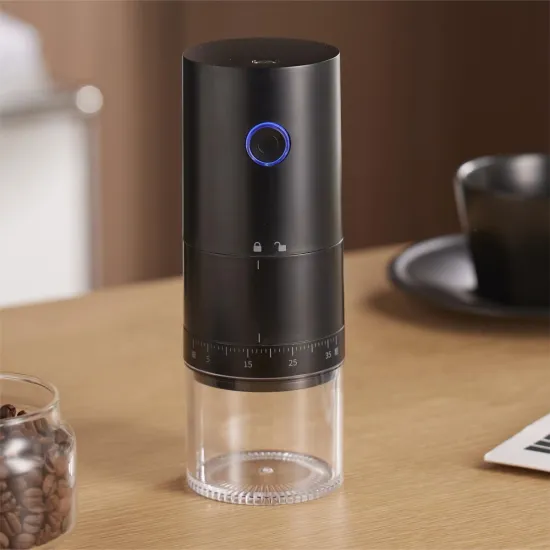 Portable Electric Coffee Grinder with Outdoor Charging Capability: A Convenient Bean Grinding Solution