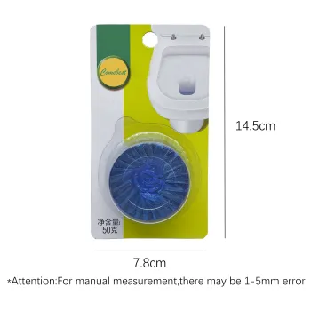 Dual Color Eco-Friendly Toilet Cleaner Deodorant Block with 5%-15% Active Ingredients 50g