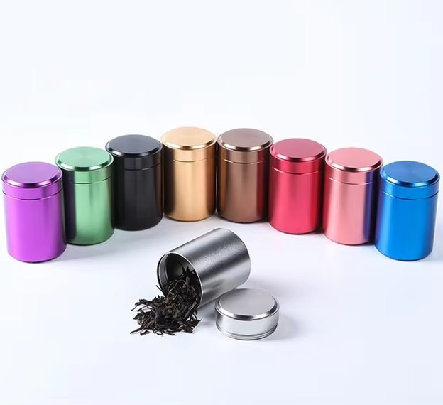 round tea canisters