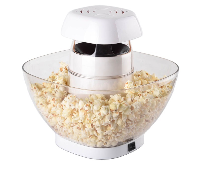 Hot air popcorn maker with bowl