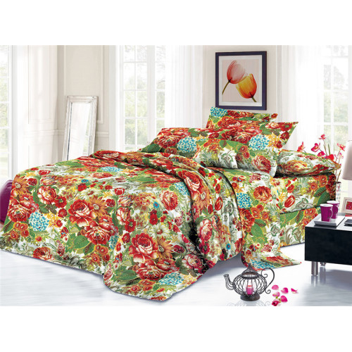 Plain Printed Floral Striped Cotton Polyester Bedding Sheets