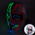 Máscaras iluminadas recarregáveis ​​de PVC LED